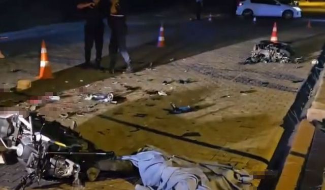 Alanya’da motosikletler çarpıştı: 2 ölü
