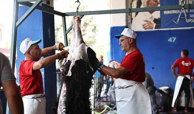 Antalya Büyükşehir Belediyesi’nden hijyenik ortamda ücretsiz kurban kesim hizmeti