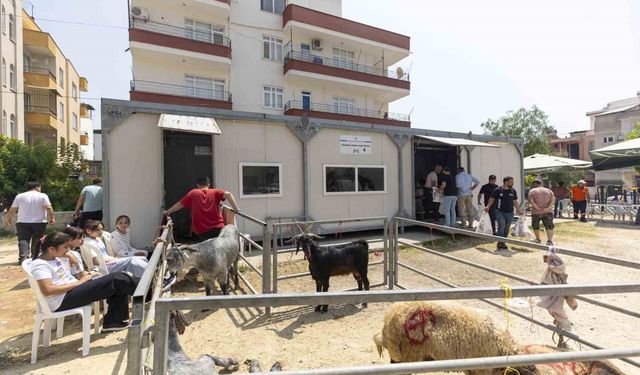 Mersin’de kurban kesimi hem hijyenik hem ücretsiz