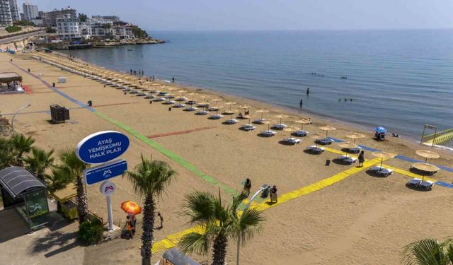 Mersin’in halk plajları yaza hazır