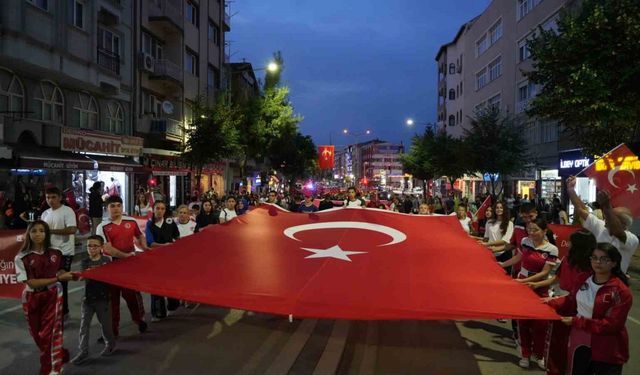 Burdur’da "15 Temmuz" kortej yürüyüşü ve anma programı