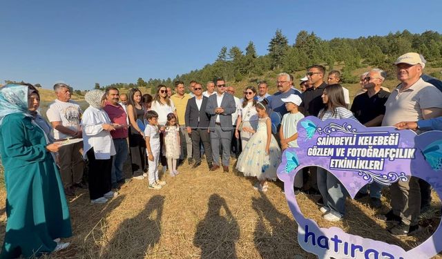 Endemik mavi kelebekler için Saimbeyli’ye akın ettiler