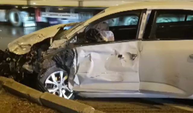 Kahramanmaraş’ta trafik kazası araç kamerasında