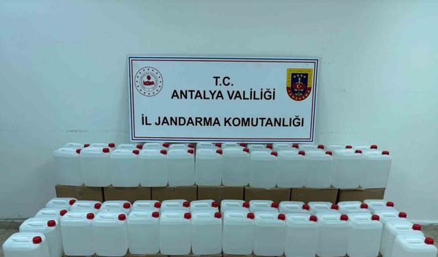 500 litre kaçak alkol ele geçirildi