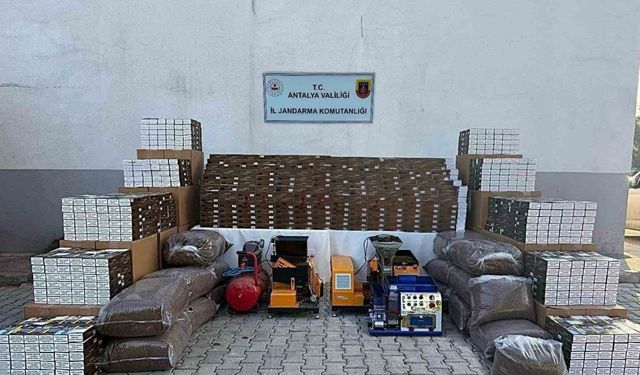 Antalya’da 1 milyon doldurulmuş makaron ele geçirildi