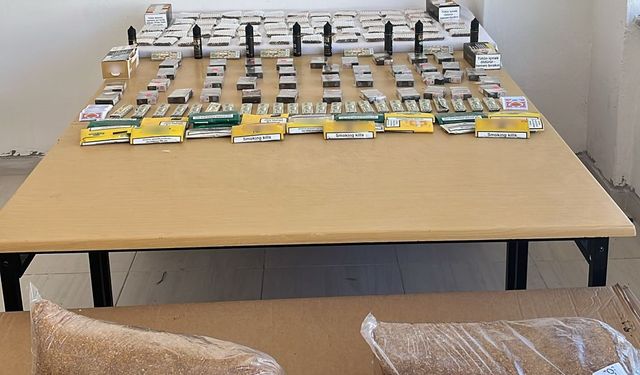 Uyuşturucu ve kaçak tütünler ele geçirilen şüpheli tutuklandı