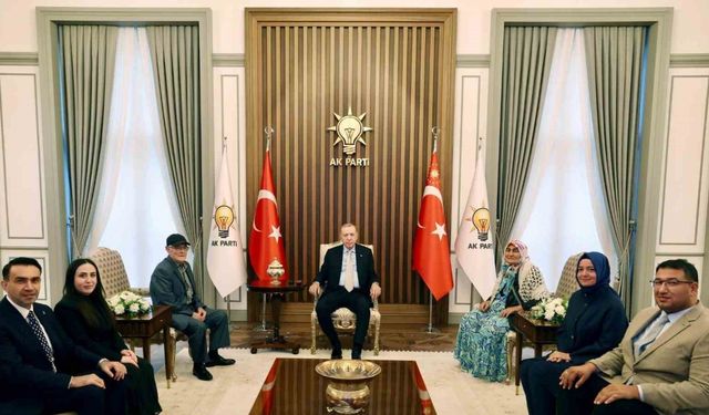 Cumhurbaşkanı Erdoğan, Mersinli şehit ailesini kabul etti