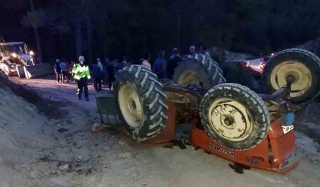 Burdur’da traktör devrildi: 1 ölü, 1 yaralı