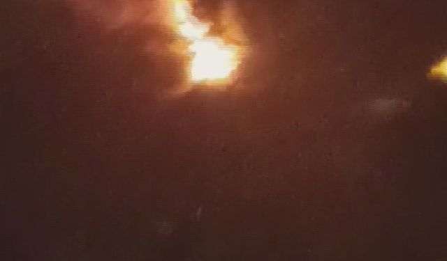 Hatay’da yıldırımın düştüğü ağaçlık alanda yangın çıktı