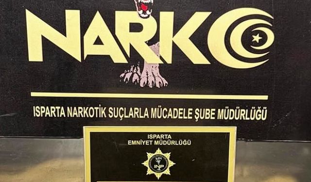 Isparta’da düzenlenen operasyonda uyuşturucu madde ele geçirildi