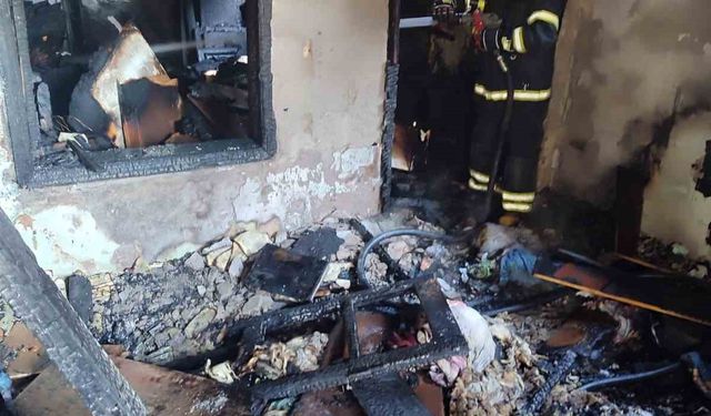 Kahramanmaraş’ta ev yangını