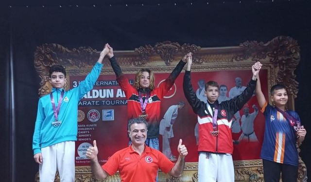 Kemer Belediyesi Karate Takımı’ndan 9 madalya
