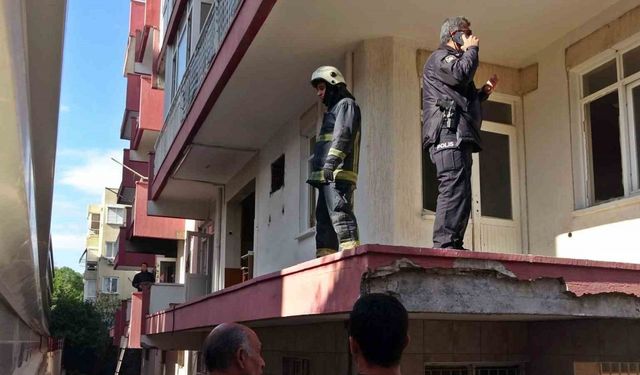 Kentsel dönüşüm için boşaltılan binadaki yangında erkek cesedi çıktı