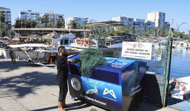 Mersin’de balıkçı ağları geri dönüşüme kazandırılıyor