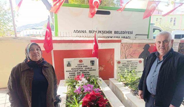 Şehit Bünyamin Çabuk kabri başında dualarla anıldı