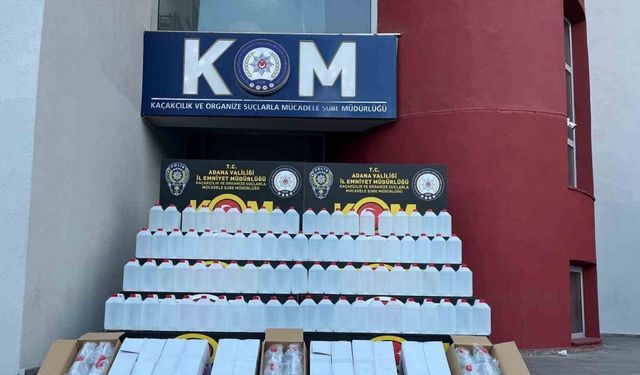Adana’da yılbaşı öncesi sahte içki operasyonu: 2 ton kaçak etil alkol ele geçirildi
