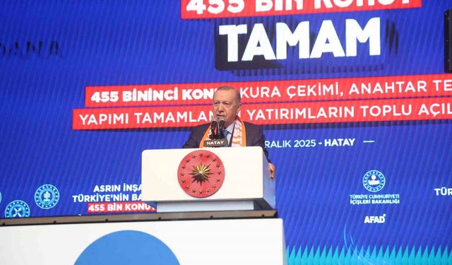 Cumhurbaşkanı Erdoğan: 'Devletle milleti karşı karşıya getirmeye çalışanların hiçbirisi yok. Ama biz buradayız'