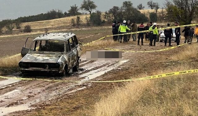 Isparta’da dağlık alanda yanmış aracın kenarında başsız erkek cesedi bulundu