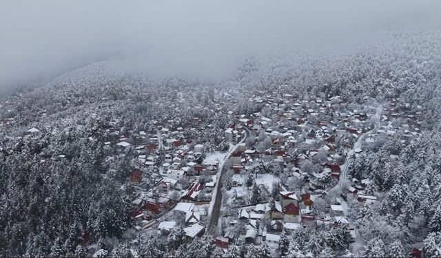 Amanos eteklerinde kış masalı: Zorkun Yaylası'nda kar güzelliği