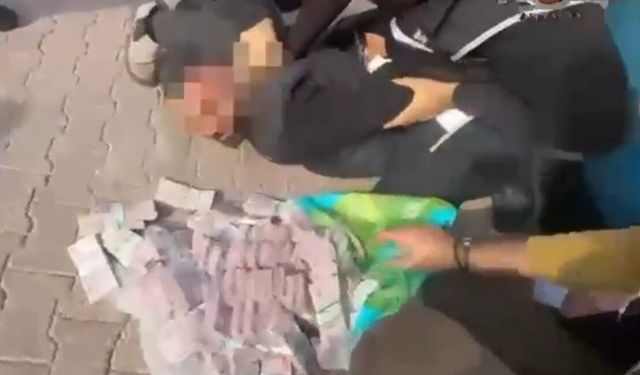 Poşetteki 2 milyon lira ile 30 metre gidebildiler, polisin operasyonuyla yakalandılar
