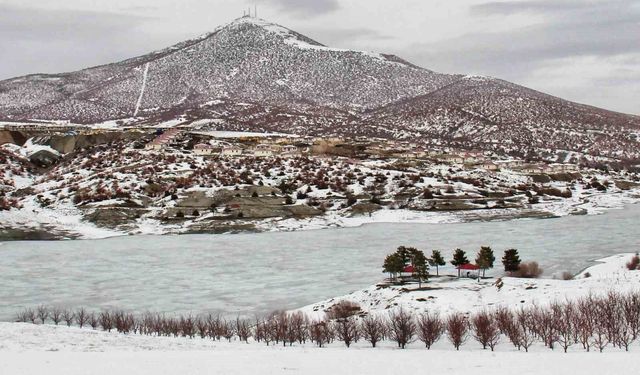 Kahramanmaraş'ta baraj ve göletler buz tuttu