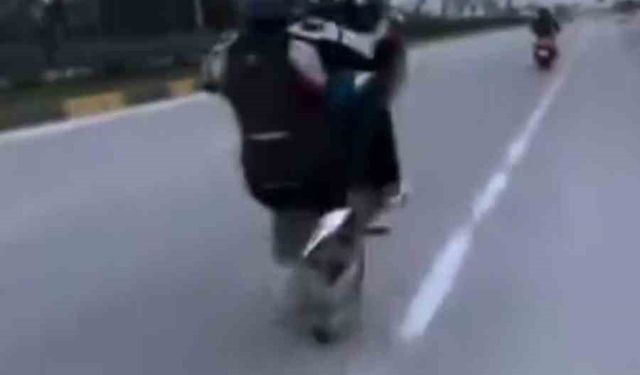 Motosikletinin önünü kaldırdığı anları paylaşarak 'Relax olacaksın baba' yazan motosiklet sürücüsüne ceza