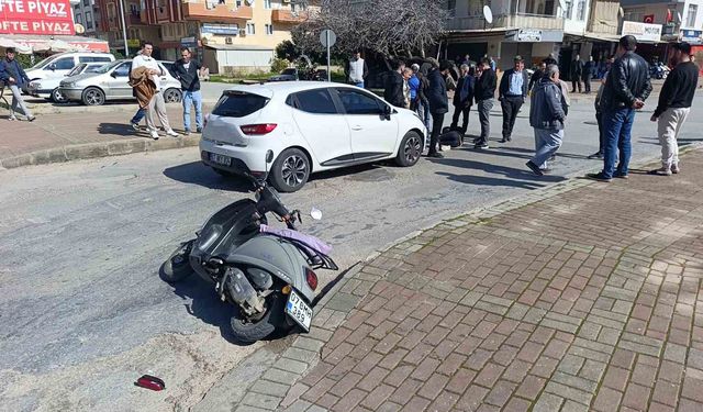 Otomobil ile motosiklet çarpıştı: 1 yaralı