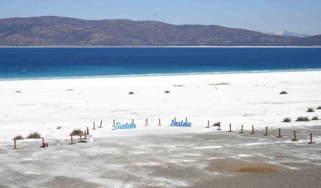 Salda Gölü'nde su seviyesi yükseldi
