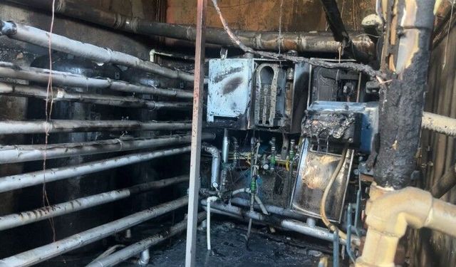 Alanya'da otelin kazan dairesinde çıkan yangın korkuttu