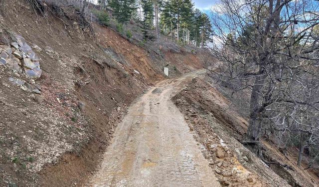 Feke'de kar ve heyelanla mücadele sürüyor