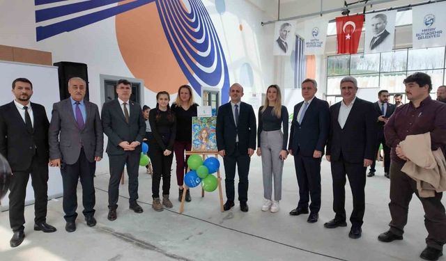 Hatay'da küçük ressamlar tuvallerinde suyu anlattı