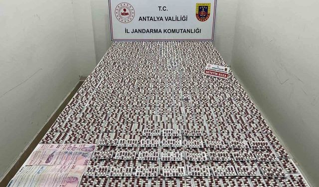 Kepez'de 15 bin adet uyuşturucu hap ele geçirildi