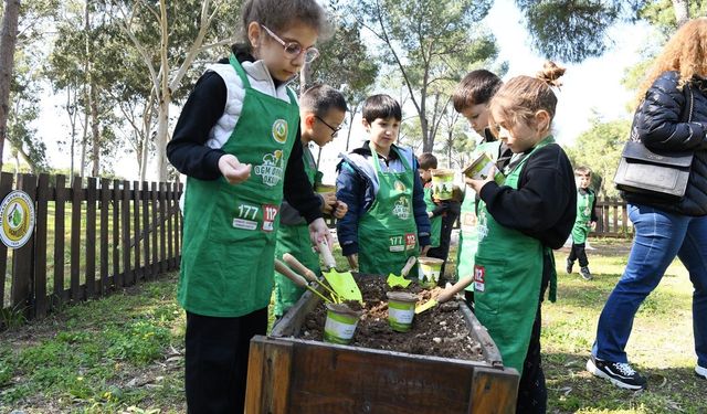 Orman Okulunda miniklere doğa dersi