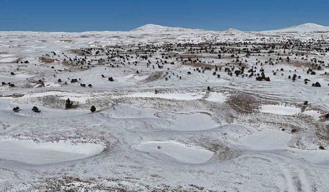 Toroslar 'da obruklar karla doldu