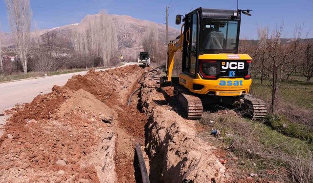 ASAT'tan Elmalı'da asfalt öncesi altyapı yatırımı