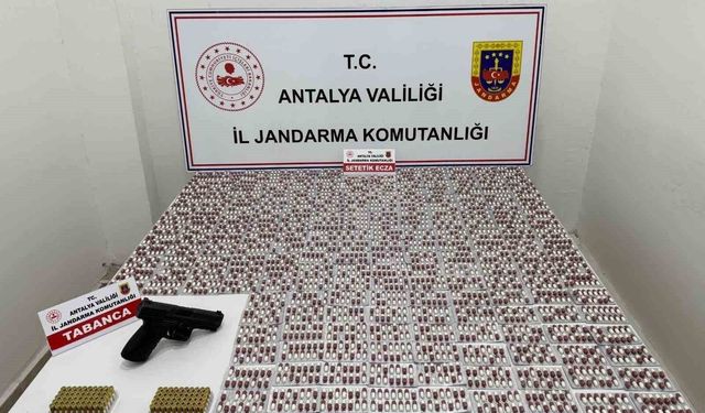 Kepez'de bin 298 adet uyuşturucu hap ele geçirildi