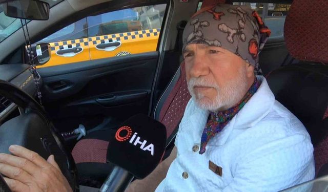 Suç makinesinin satırlı saldırısından anlık refleksle kurtulan taksici: 'Geri çekilmesem kellem gitmişti'