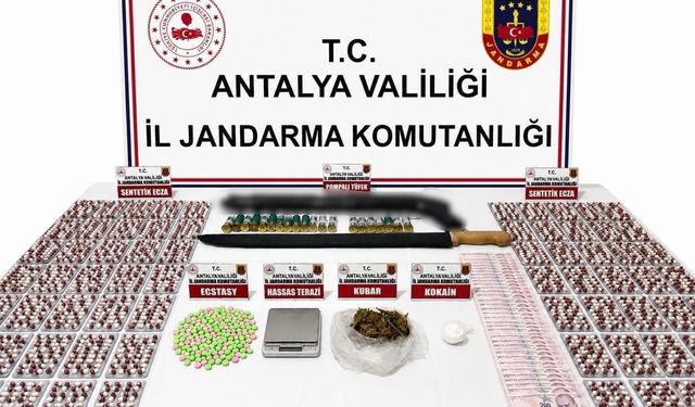 Alanya'da uyuşturucu operasyonu