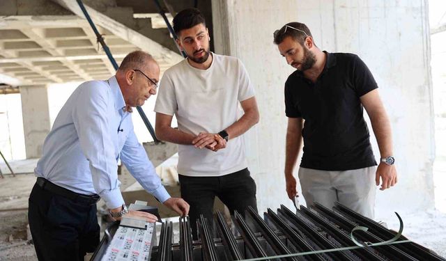 Başkan Yapar, yapımı devam eden projeleri yerinde inceledi