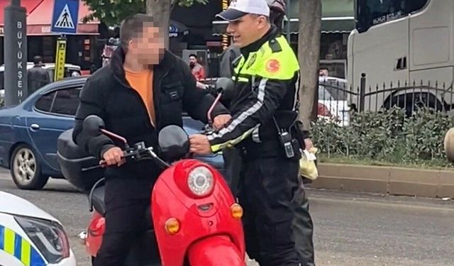 Bindiği motosikletin iki katı ceza yedi