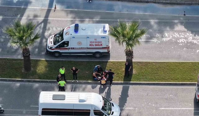 Manavgat'ta motosikletler çarpıştı: 2 yaralı