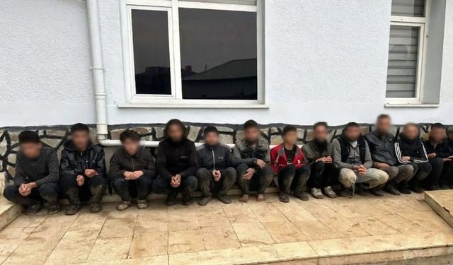 Yayladağı'nda dron destekli operasyonda 11 göçmen yakalandı