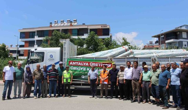 Büyükşehir'den Gazipaşalı üreticilere naylon desteği