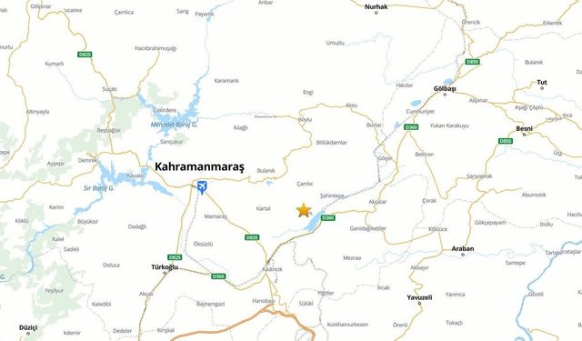 Kahramanmaraş'ta 4.4 büyüklüğünde deprem