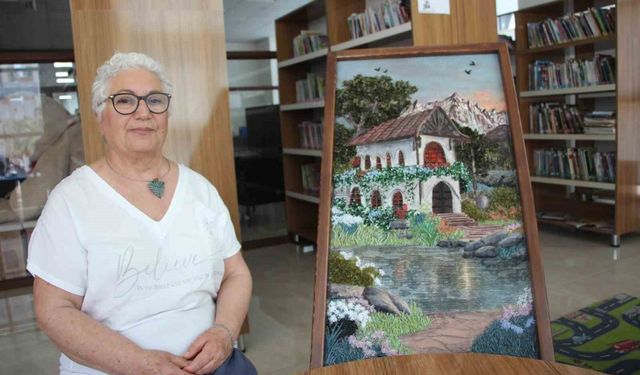 Kırık camları sanat eserine dönüştürüyor
