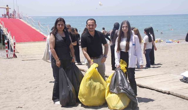 Serik'te sahil temizliği gerçekleştirildi