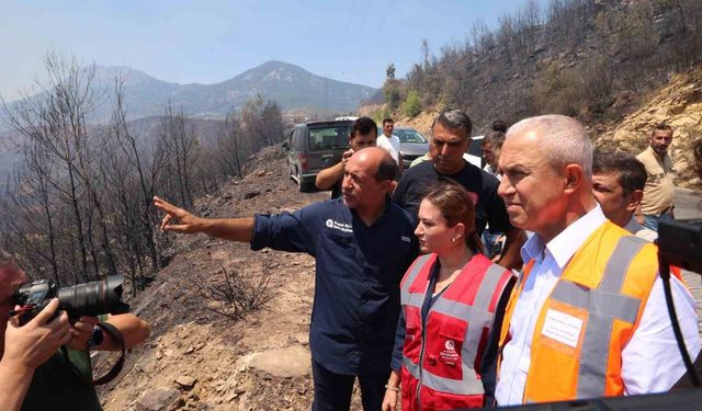 Antalya Büyükşehir Belediyesi Başkan Vekili Özdemir: 'Ekipler yangının etrafını yüzde 80 oranında çevirdi'