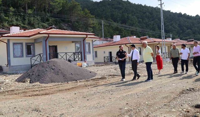 Işıklı Mahallesi'ndeki kırsal afet konutlarında sona gelindi