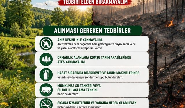 Kozan İlçe Tarım Müdürlüğü'nden anız uyarısı