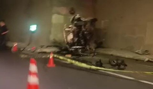 Demirkapı Tüneli'nde feci kaza: Yaşlı çift hayatını kaybetti